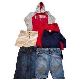Bundle of 6 pieces of top and bottoms Girls 10/12